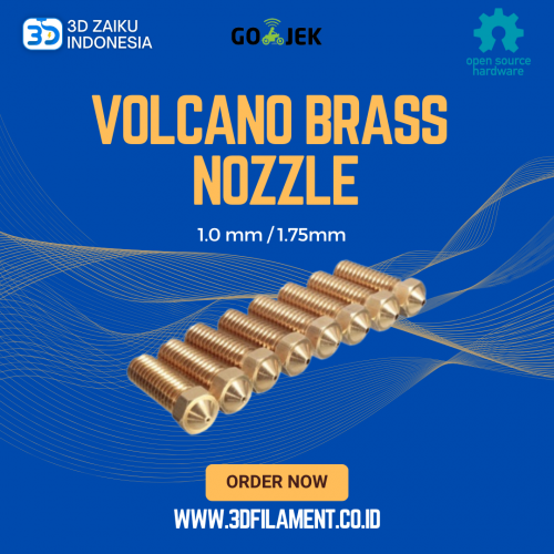 Reprap Volcano Brass Nozzle 1.0 mm